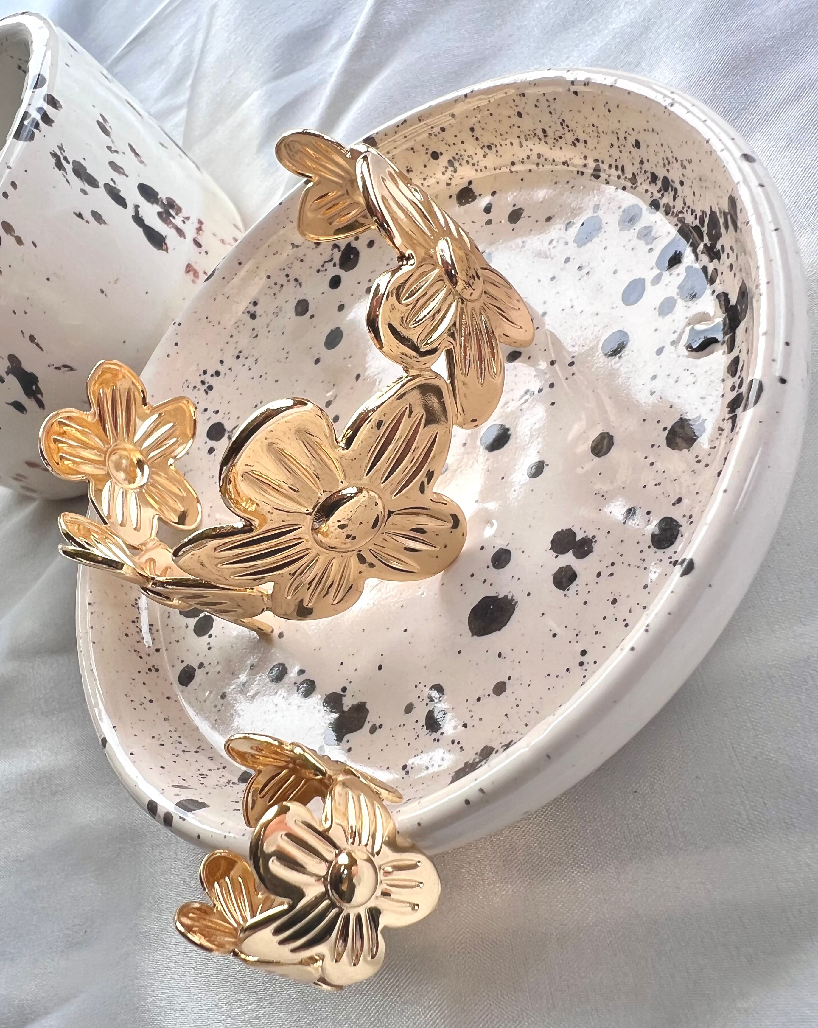 Brazalete + Anillo Flor